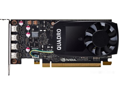 Видеокарта PNY Nvidia Quadro P1000 DVI 4GB GDDR5 VCQP1000DVIV2BLK-1