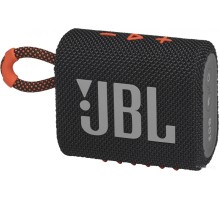 Портативная акустика JBL Go 3 (черный/оранжевый)