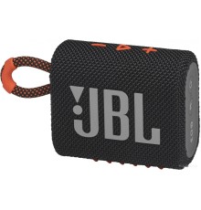 Портативная акустика JBL Go 3 (черный/оранжевый)