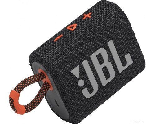 Портативная акустика JBL Go 3 (черный/оранжевый)