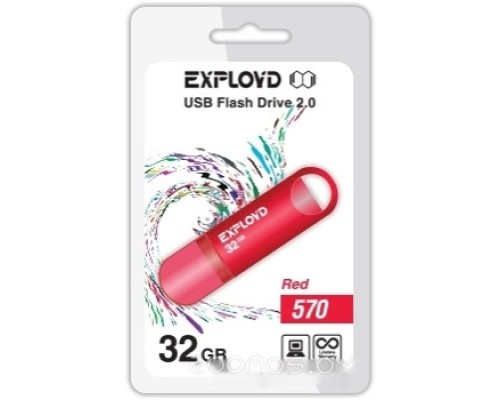 USB Flash Exployd 570 32GB (красный) [EX-32GB-570-Red]