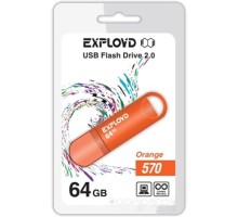 USB Flash Exployd 570 64GB (оранжевый) [EX-64GB-570-Orange]