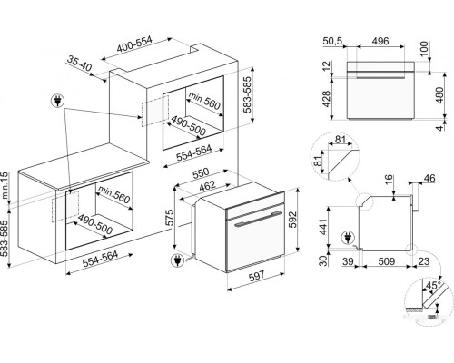 Духовой шкаф Smeg SO6102M2N