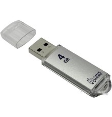 USB Flash SmartBuy V-Cut 4GB (серебристый) [SB4GBVC-S]