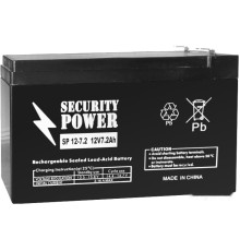 Аккумулятор для ИБП Security Power SP 12-7.2 F2 (12В/7.2 А·ч)