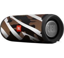 Портативная акустика JBL Flip 5 (черно-коричневый камуфляж)