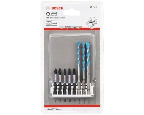 Набор бит Bosch 2608577144 (8 предметов)