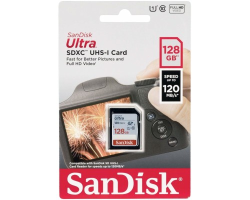 Карта памяти SanDisk Ultra SDXC SDSDUN4-128G-GN6IN 128GB