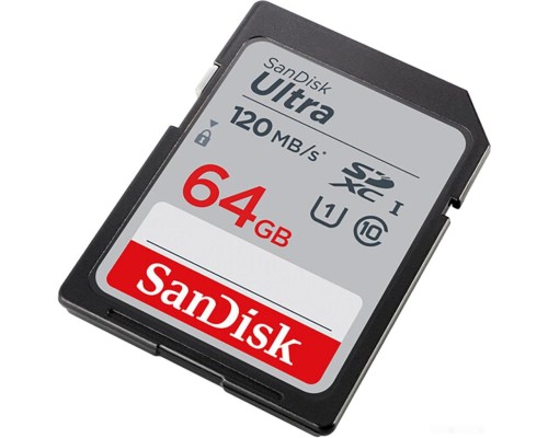 Карта памяти SanDisk Ultra SDXC SDSDUN4-064G-GN6IN 64GB