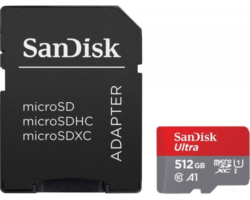 Карта памяти SanDisk Ultra SDSQUA4-512G-GN6MA microSDXC 512GB (с адаптером)