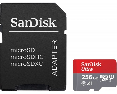 Карта памяти SanDisk Ultra SDSQUA4-256G-GN6MA microSDXC 256GB (с адаптером)