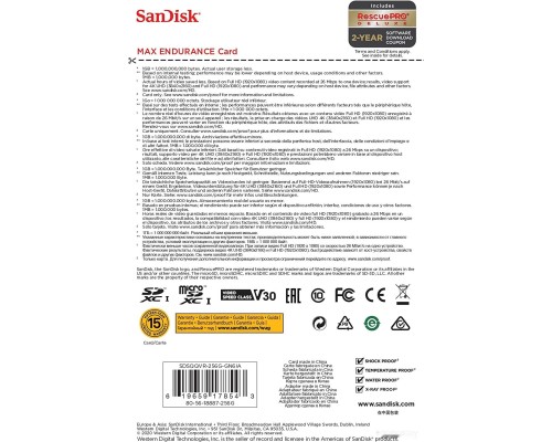 Карта памяти SanDisk microSDXC SDSQQVR-256G-GN6IA 256GB (с адаптером)