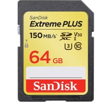 Карта памяти SanDisk Extreme PLUS SDSDXW6-064G-GNCIN SDXC 64GB