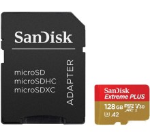 Карта памяти SanDisk Extreme microSDXC SDSQXBZ-128G-GN6MA 128GB (с адаптером)