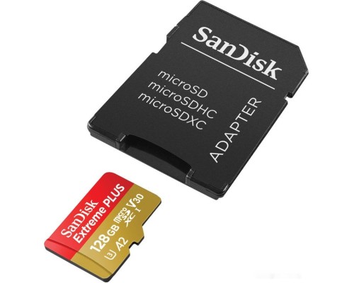 Карта памяти SanDisk Extreme microSDXC SDSQXBZ-128G-GN6MA 128GB (с адаптером)