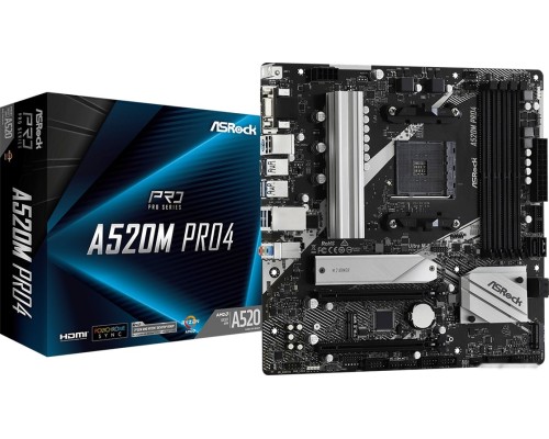 Материнская плата ASROCK A520M Pro4