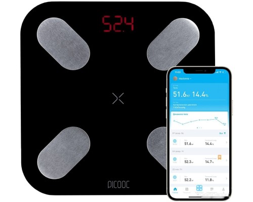 Напольные весы Picooc Mini V2 (черный)