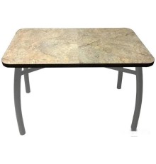 Кухонный стол Solt 110x70 (мрамор золото/ноги усиленные шелби-дуо серые)