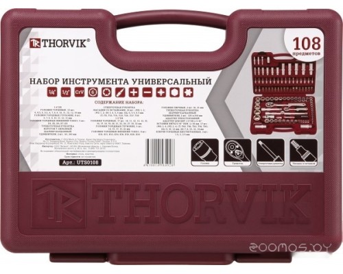 Универсальный набор инструментов Thorvik UTS0108 (108 предметов)