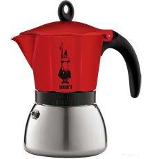 Гейзерная кофеварка Bialetti Moka Induction (6 порций, красный)