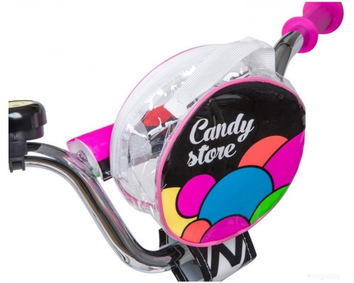 Детский велосипед Novatrack Candy 16 (белый/розовый, 2019)