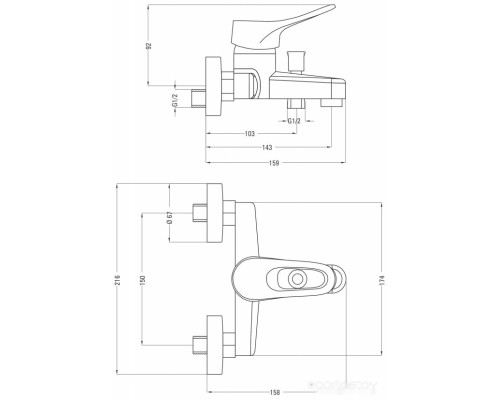 Смеситель Deante Vero BOW 010M