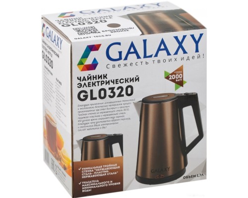 Электрический чайник GALAXY GL0320 (бронзовый)