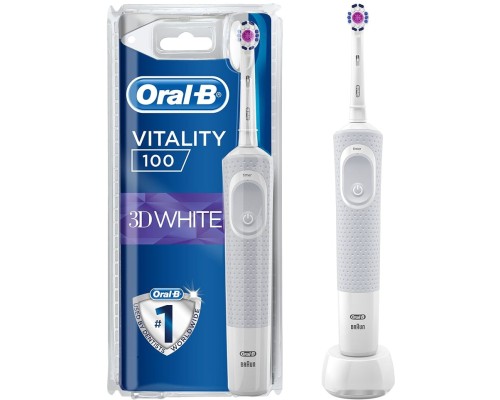 Электрическая зубная щетка Oral-B Vitality 100 3D White D100.413.1 (белый)