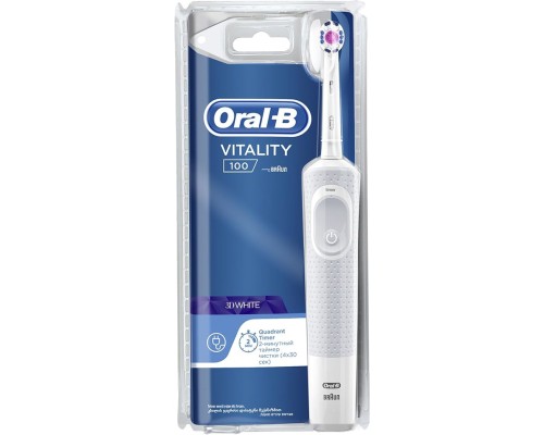 Электрическая зубная щетка Oral-B Vitality 100 3D White D100.413.1 (белый)