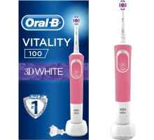 Электрическая зубная щетка Oral-B Vitality 100 3D White D100.413.1 (розовый)