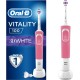 Электрическая зубная щетка Oral-B Vitality 100 3D White D100.413.1 (розовый)