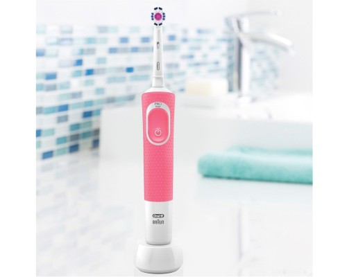 Электрическая зубная щетка Oral-B Vitality 100 3D White D100.413.1 (розовый)