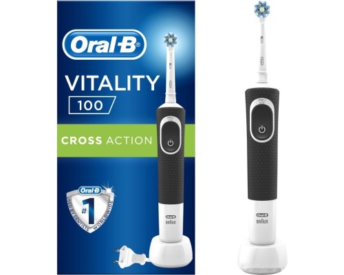 Электрическая зубная щетка Oral-B Vitality 100 Cross Action D100.413.1 (черный)