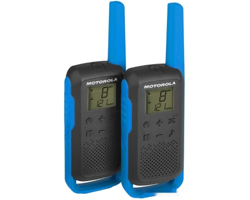 Портативная радиостанция Motorola T62 Walkie-talkie (черный/синий)