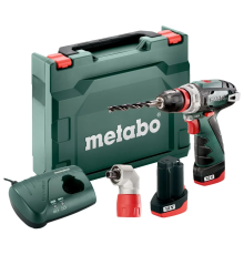 Дрель-шуруповерт Metabo PowerMaxx BS Quick Basic 600156950 (с 2-мя АКБ, кейс, 2 патрона)