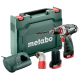 Дрель-шуруповерт Metabo PowerMaxx BS Quick Basic 600156950 (с 2-мя АКБ, кейс, 2 патрона)