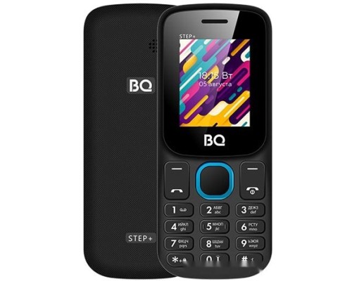 Мобильный телефон BQ-Mobile BQ-1848 Step+ (черный/голубой)