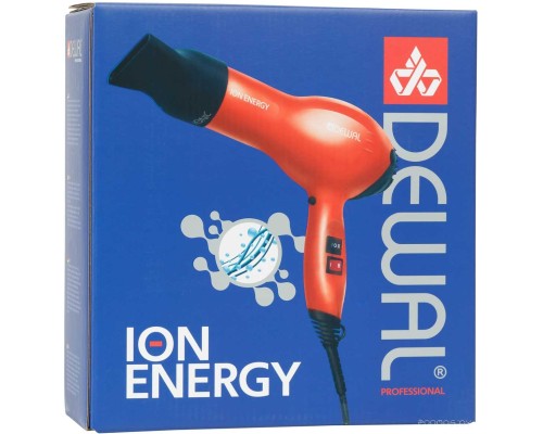 Фен DEWAL ION Energy (красный) [03-8800]