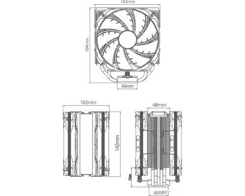 Кулер для процессора Deepcool AS500 Plus R-AS500-BKNLMP-G