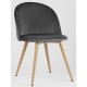 Стул Stool Group Лион (Велюр серый)