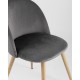 Стул Stool Group Лион (Велюр серый)