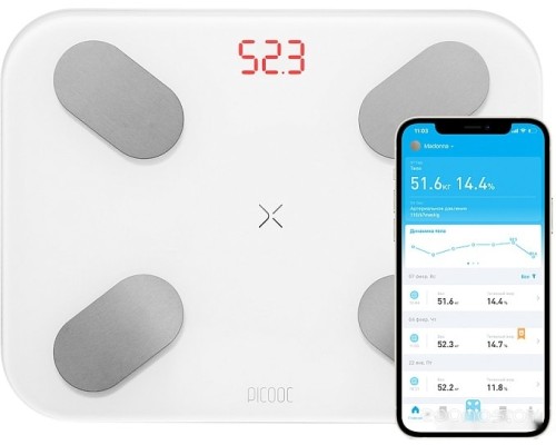 Напольные весы Picooc S1 Pro V2 (белый)