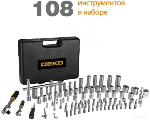 Универсальный набор инструментов Deko DKMT108 (108 предметов)