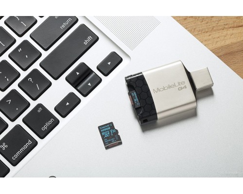 Карта памяти Kingston Canvas Go! SDCG2/128GB microSDXC 128GB (с адаптером)