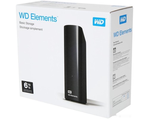 Внешний жёсткий диск Western Digital Elements Desktop 6TB WDBWLG0060HBK