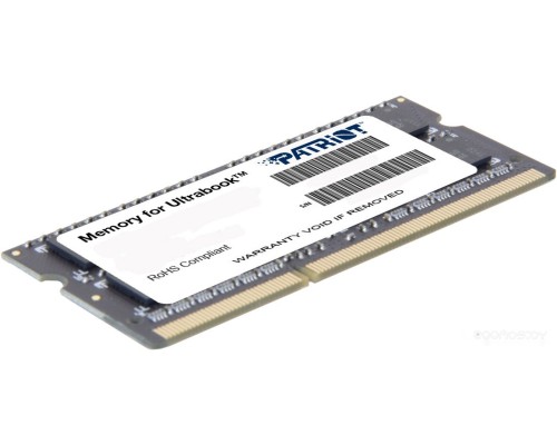 Модуль памяти Patriot Memory for Ultrabook 4GB DDR3 SO-DIMM PC3-10600 (PSD34G1333L2S)