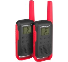 Портативная радиостанция Motorola T62 Walkie-talkie (черный/красный)