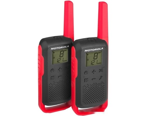 Портативная радиостанция Motorola T62 Walkie-talkie (черный/красный)