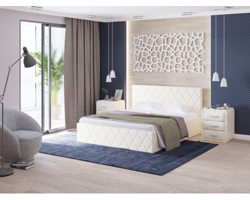 Кровать ProSon Fresco Savana Milk 200x200 (молочный) Кровать ProSon Fresco Savana Milk 200x200 (молочный)