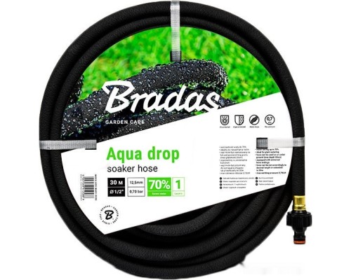 Сочащийся шланг Bradas Aqua-Drop 12.5 мм (1/2", 30 м) WAD1/2030